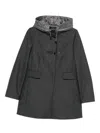 Fay Tailored Short Coat In Black