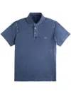 Fay Polo Shirt Collar Short Sleeves In Blue