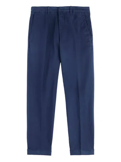 Fay Tailored Trousers In Blue
