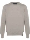 Fay Crewneck Sweater In Taupe