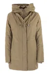 Fay Women Technical Gabardine Toggle Coat In Black