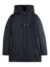 Fay Technical Gabardine Toggle Coat In White