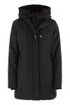 Fay Double-breasted Toggle Coat With Detachable Front Panel In Black