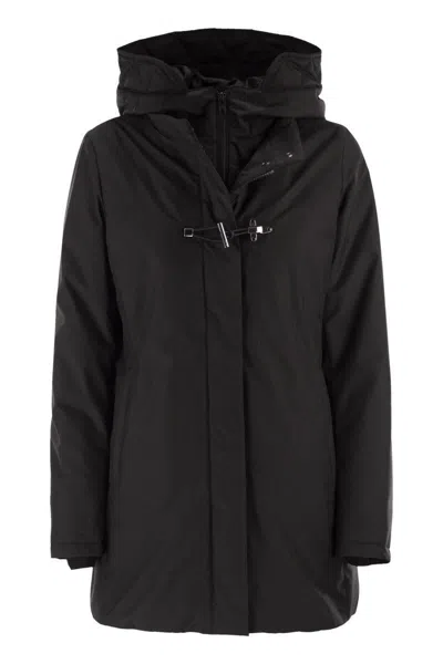 FAY FAY TECHNICAL GABARDINE TOGGLE COAT