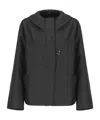 Fay Technical Poplin Parka In Black