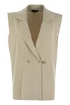 Fay Viscose Knit Vest With Hook