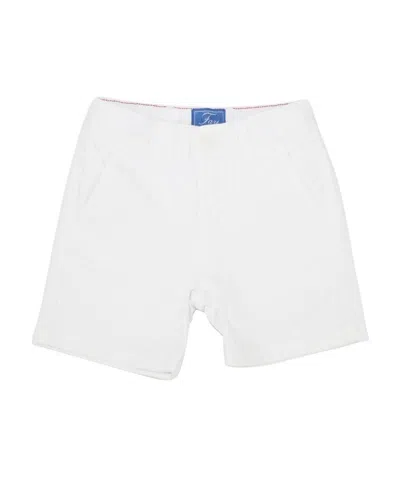 Fay Teen Bermuda Bianco In Denim Di Cotone In White
