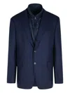 Fay Two-button Peak-lapel Jacket In Blue