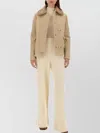 Fay Textured Wool Jacket With Plush Collar