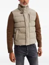 Fay Three-pocket Gilet In Neutral
