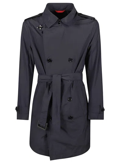 Fay Tie-waist Classic Trench In Black