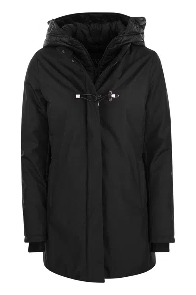 Fay Toggle - Double Front Parka In Black