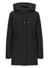 Fay Toggle Nylon Jacket In Black