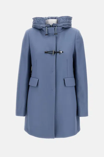 Fay Toggle Coat In Blue