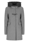 Fay Toggle Coat In Grey