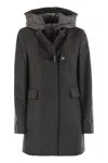 Fay Toggle Wool-blend Coat In Gray