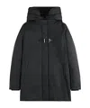 Fay Toggle Coat In Technical Gabardine In Black