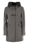 Fay Toggle Coat In Wool Cloth
