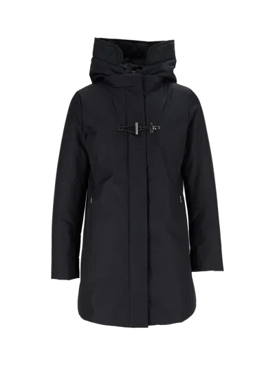 Fay Toggle Coat Tecnico+db Front Stac. In Blue