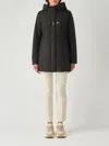 Fay Toggle Coat Tecnico Db Front Staccabile Jacket In Black