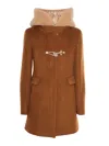 Fay Toggle 大衣 Db Front Teddy In Brown