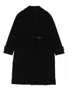 Fay Toggle-fastening Coat In Black