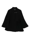 Fay Toggle-fastening Coat In Black