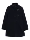 Fay Toggle-fastening Coat In Blue