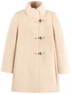 Fay Toggle-fastening Coat In Nude