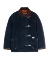 Fay Toggle Fastening Corduroy Jacket In Blue