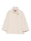 Fay Toggle-fastening Jacket In Neutral
