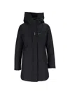 Fay Toggle Front Short Coat In Blue