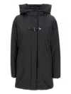 Fay Toggle Nylon Jacket In Black