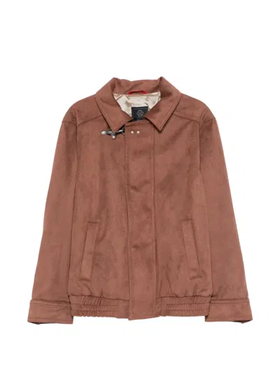 Fay Kids' Toggle Pocket Jacket In Brown