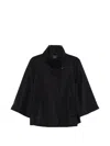 Fay Structured Short Coat With High Collar In Black