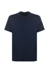 Fay T-shirt With Logo Embroidery In Blue