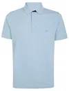 Fay Polo Db Collar Piquet In Azzurro Scuro