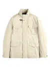 Fay Medium Tan Field Stretch Utility Jacket In Neutral