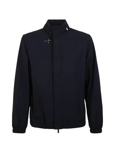 Fay Travel Hook-detail Jacket In Blue