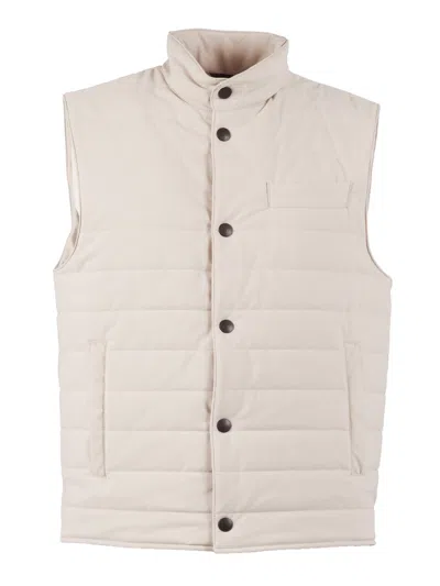 Fay Travel Vest Stretch In Animal Print