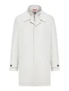 Fay Technical Poplin Morning Coat In Gris Oscuro