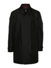 Fay Morning Waterproof Coat With High Collar In Negro