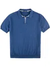 Fay Trimmed Polo Shirt In Blau