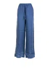 Fay High-waisted Trousers Sugar Paper In Blue