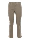 Fay Kaki Trousers In Beige