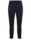 Fay Cotton Poplin Capri Pants In Blue