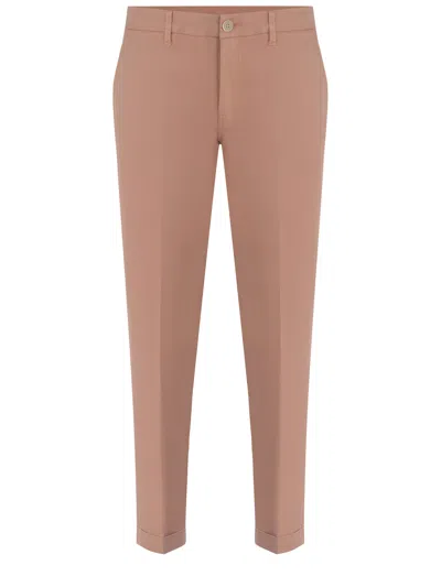 Fay Trousers  Made Of Matte Satin In Pink