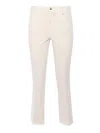Fay Cream Colored Trousers In White