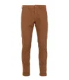 Fay Trousers White In Brown
