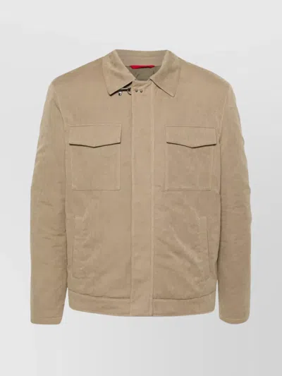FAY TRUCK JACKET COLLARED DESIGN LONG SLEEVES